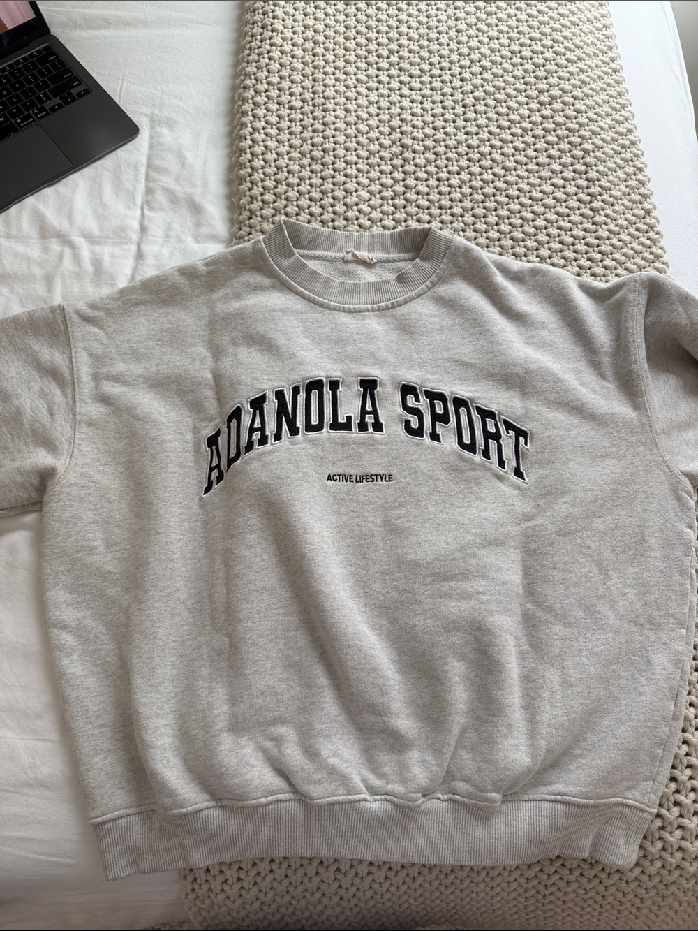 AS Oversized Sweatshirt - Light Grey Melange